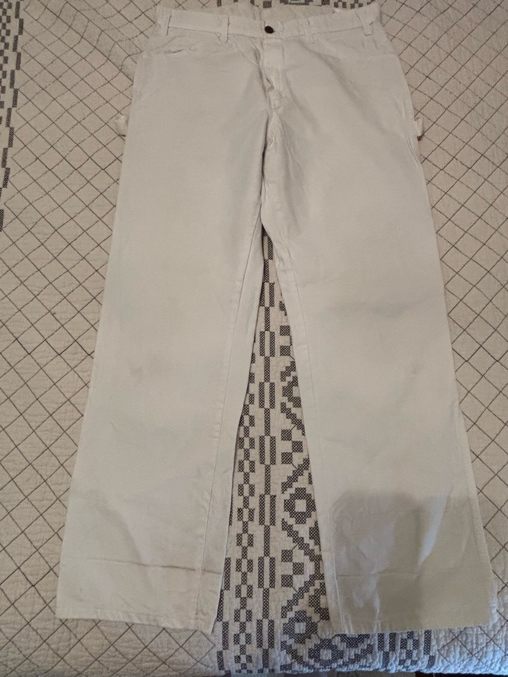 Dickies white carpenter pants 34